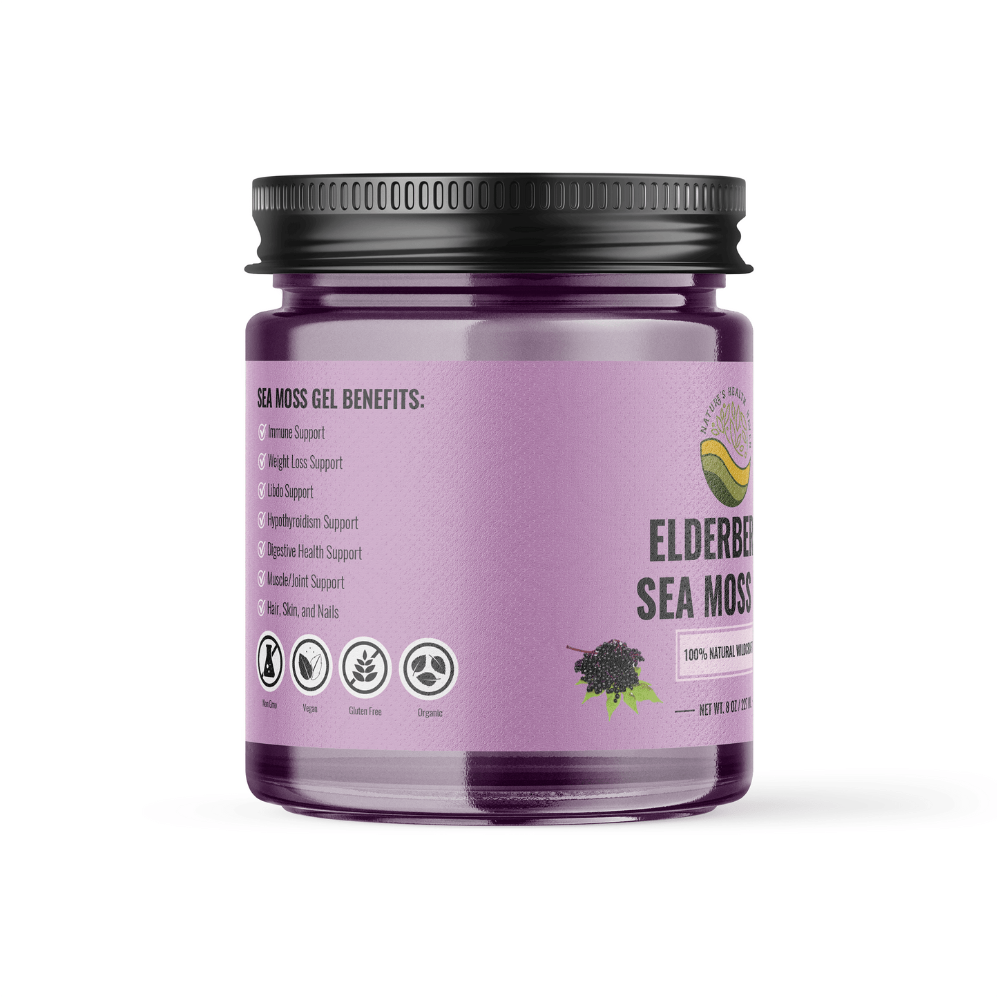 Organic Sea Moss Infused w/ Elderberry: A powerful immune boosting combination - Nature's Health Haven