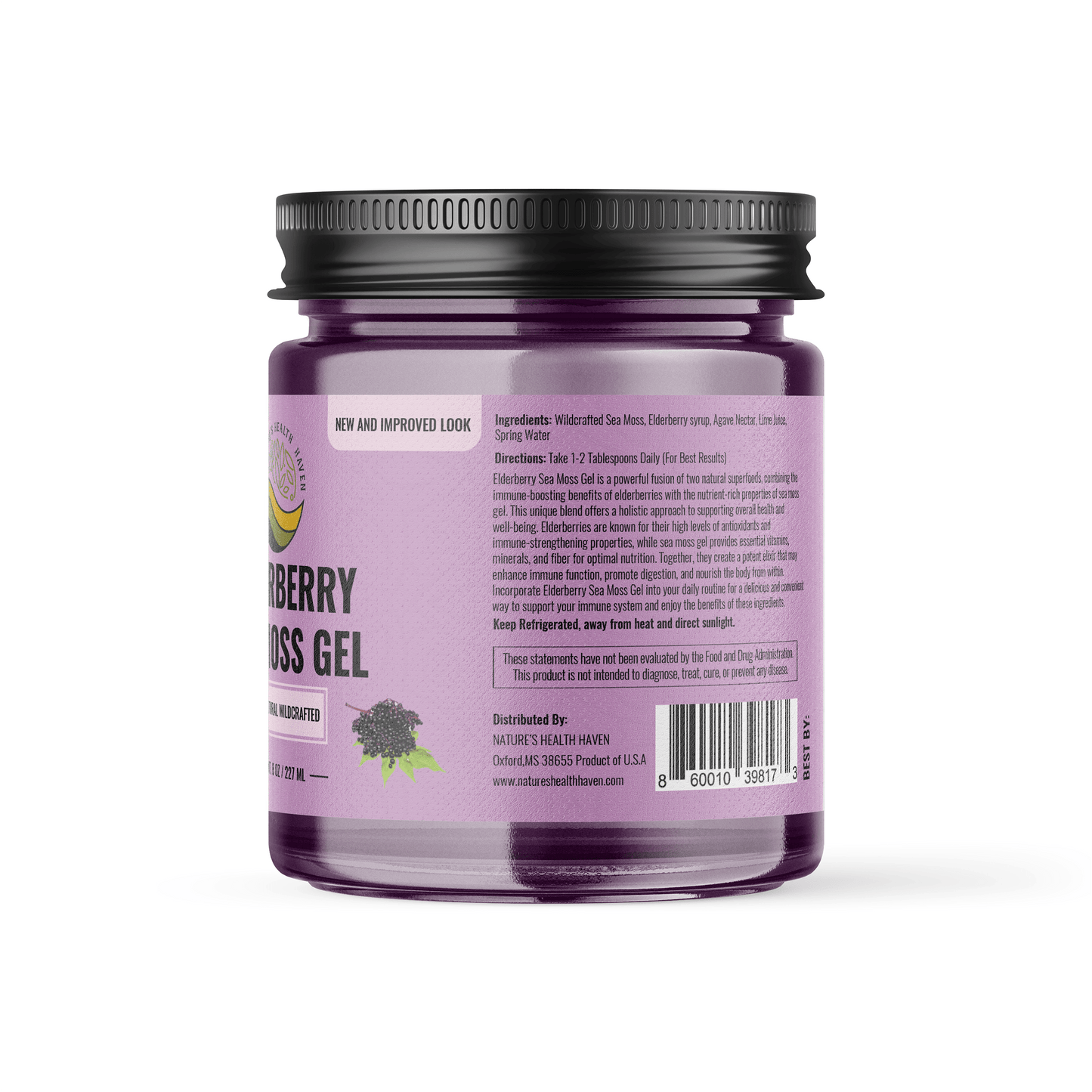 Organic Sea Moss Infused w/ Elderberry: A powerful immune boosting combination - Nature's Health Haven