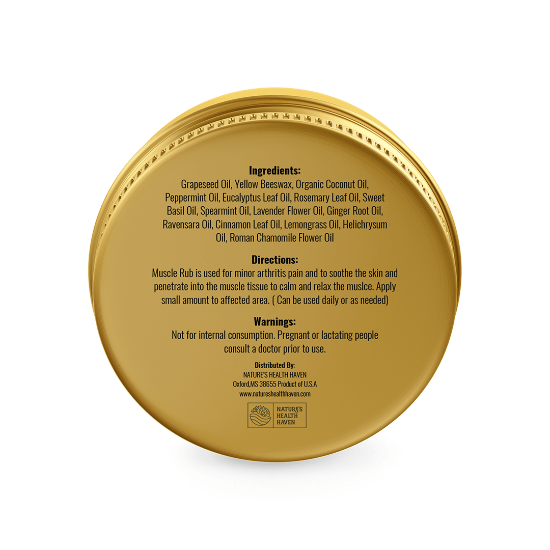 Natural Muscle Rub - Nature's Health Haven